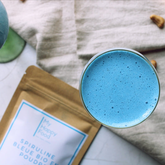 Eggnog, lait de poule à la Spiruline Bleue - Version Vegan