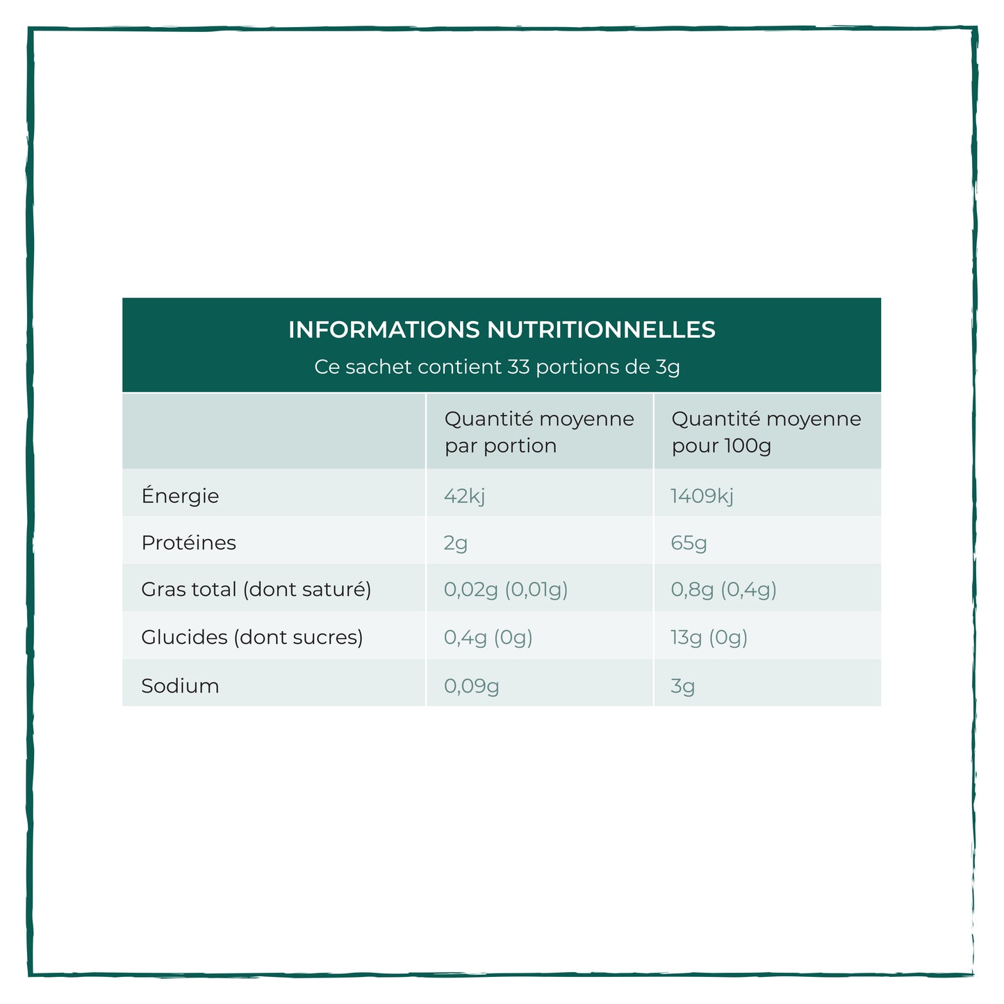 Spiruline Verte BIO en poudre