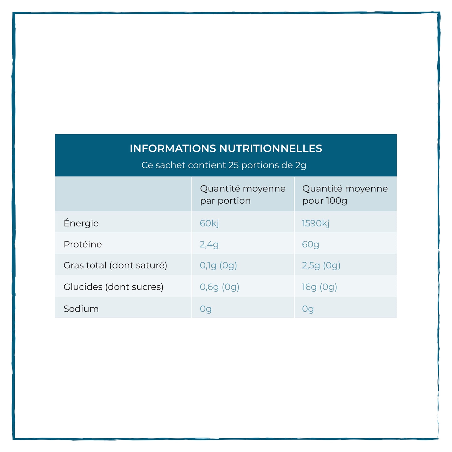 Spiruline Bleue BIO en poudre (Phycocyanine)