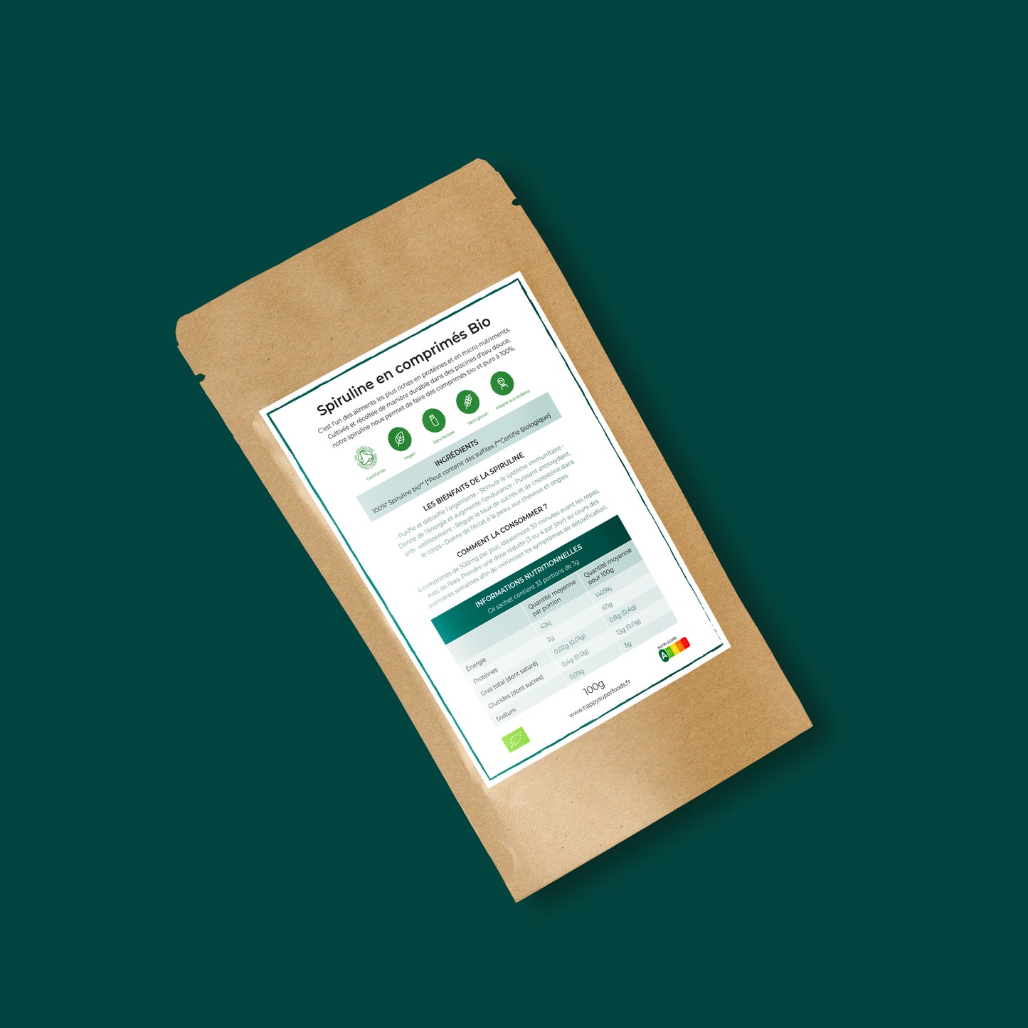 Spiruline BIO en comprimés